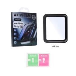 FULL GLUE SCREEN PROTECTOR FOR APPLE SMARTWATCH SERIES 4 40MM FULL GLUE SCREEN PROTECTOR FOR APPLE SMARTWATCH SERIES 4 40MM